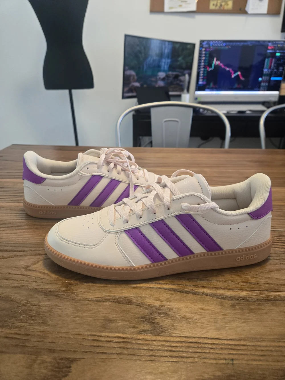 adidas Breaknet Sleek Lace Up  Womens Size 8 Sneakers Casual Shoes IH5420 - Picture 4 of 12